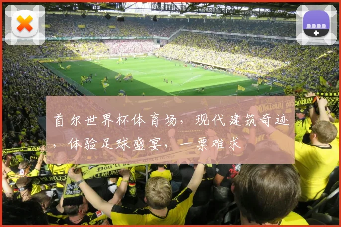 首尔世界杯体育场，现代建筑奇迹，体验足球盛宴，一票难求